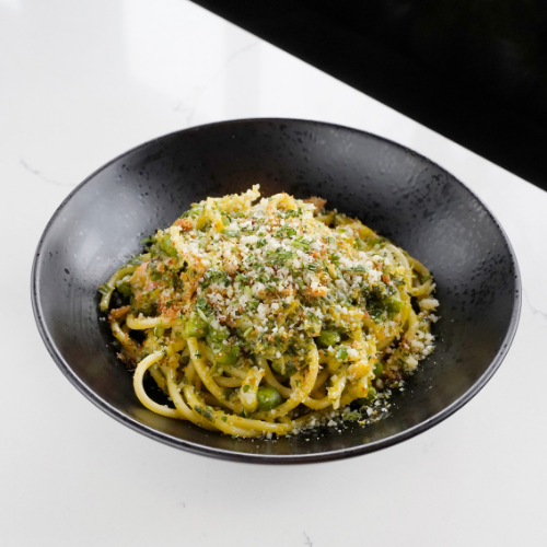 spring dinner menu | red crab bucatini | eden in avondale chicago
